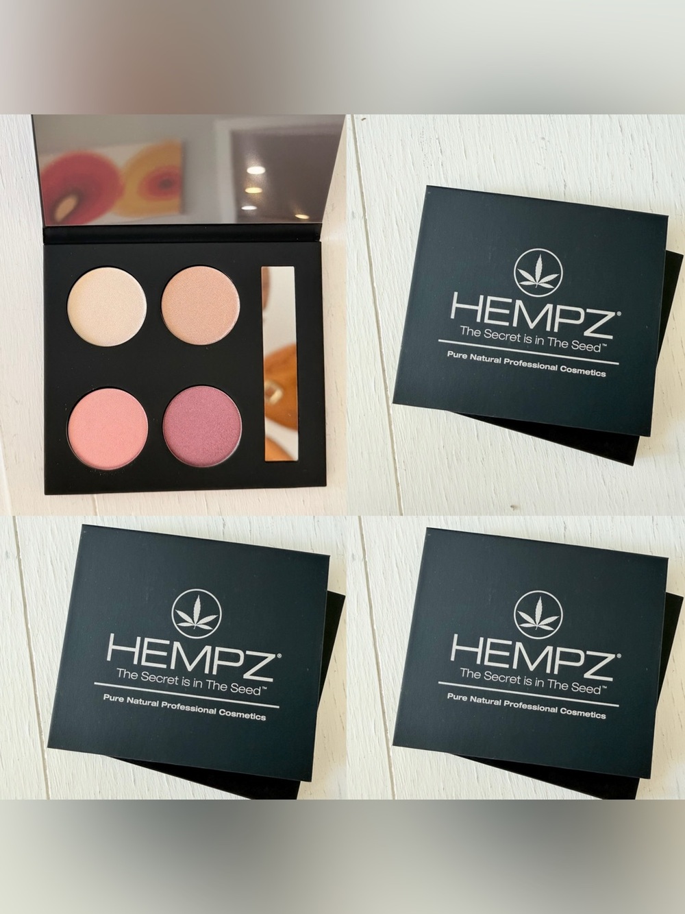 Hempz Eyeshadow Palette Soft Neutral Colors- Natural - Cashmere Dreams